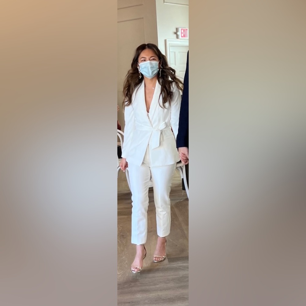 White Bridal Suit